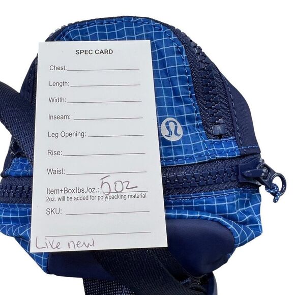 Lululemon City Adventurer Nano Crossbody Bag Symphony Blue New Without Tags - Picture 8 of 8